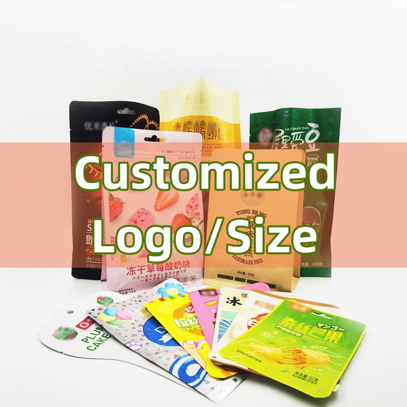 Logo Food Snack - Bolsa de comida TETP, tamaño personalizado,