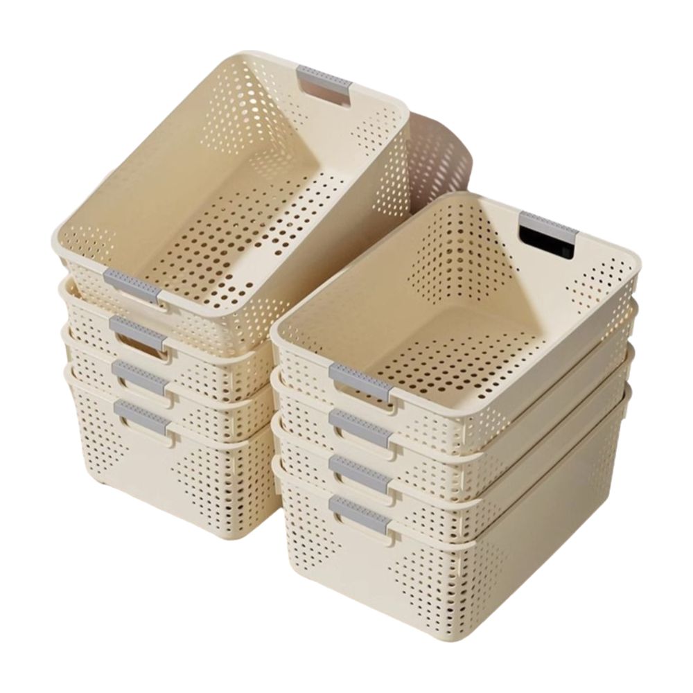 Food Snacks Basket - Cesta de almacenamiento de plástico duradera,