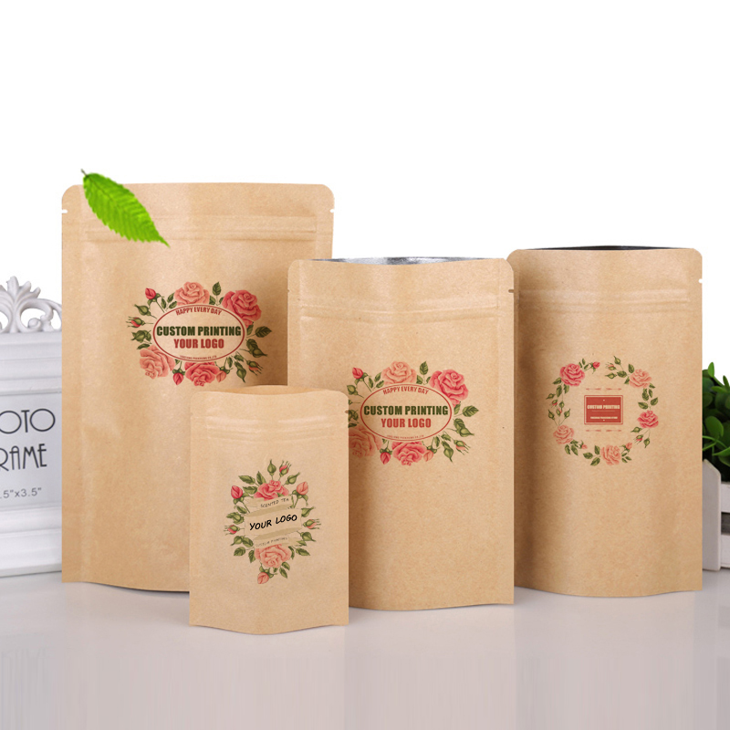 Logo Food Snack - Bolsas de Embalaje Impresas Personalizadas con