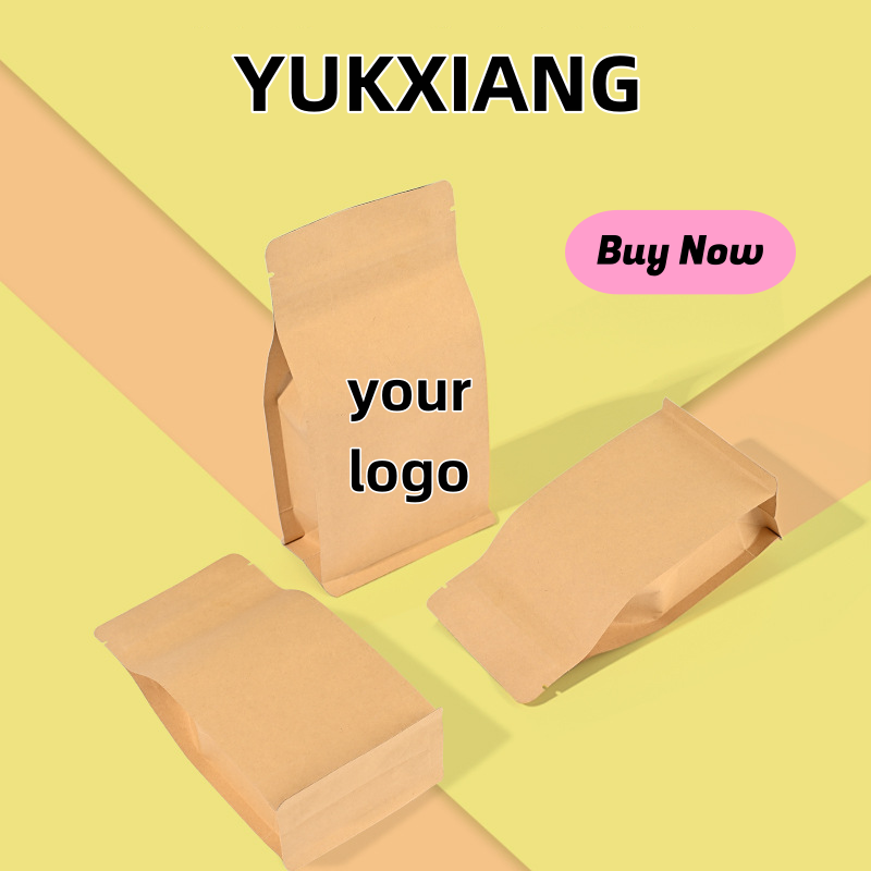 Logo Food Snack - Logotipo personalizado, papel Kraft, papel de