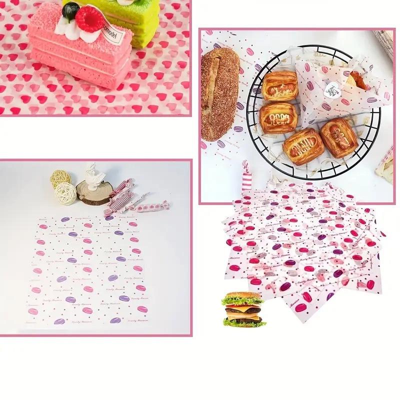 Food Snacks Basket - Papel encerado con estampado colorido, 50
