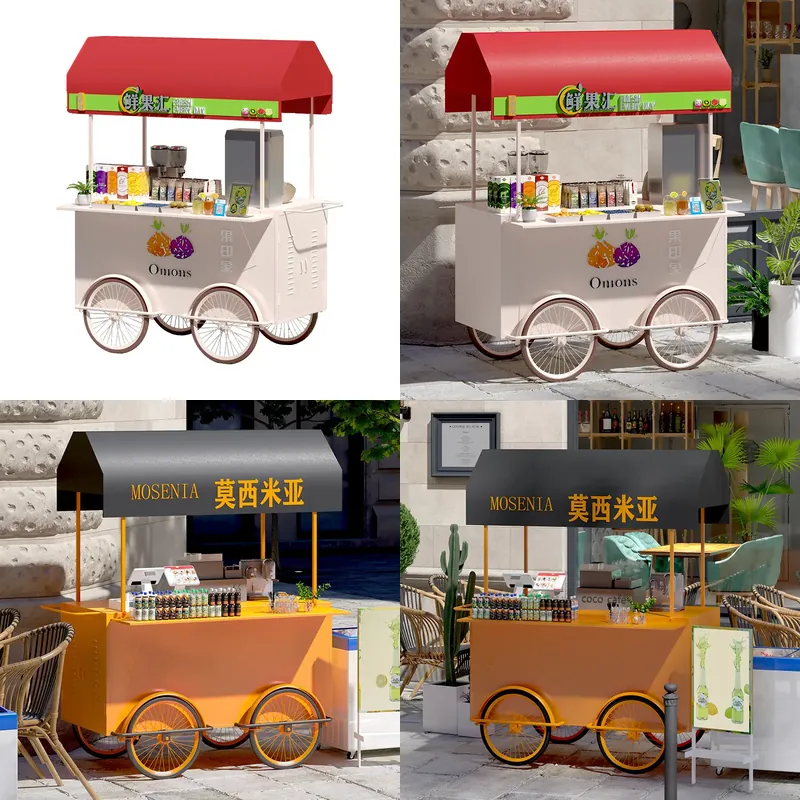 Snacks Food Stall - Carrito de Comida Portátil de Hierro