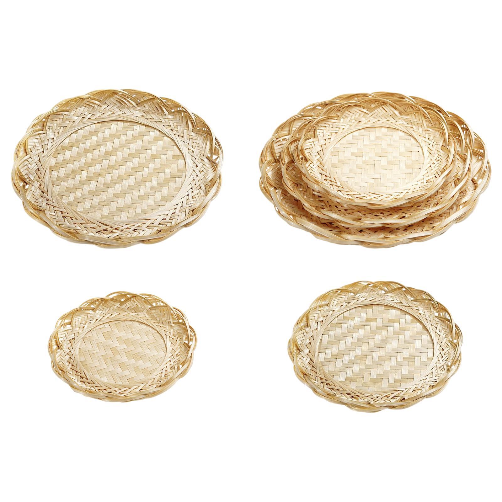 Cesta de Bambú, Bandeja para A - Food Snacks Basket reseña y precio