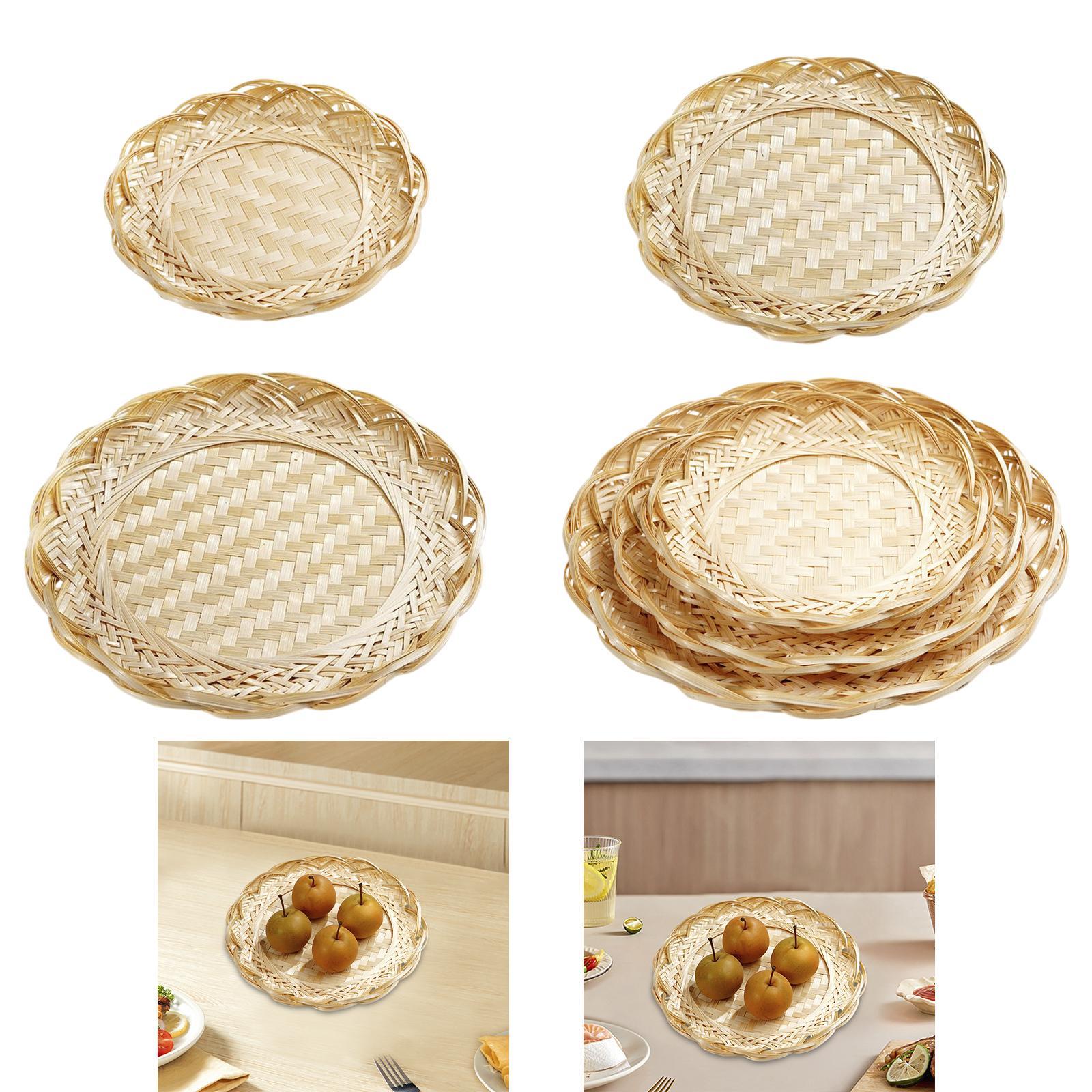 Cesta de Bambú, Bandeja para A - Food Snacks Basket reseña y precio