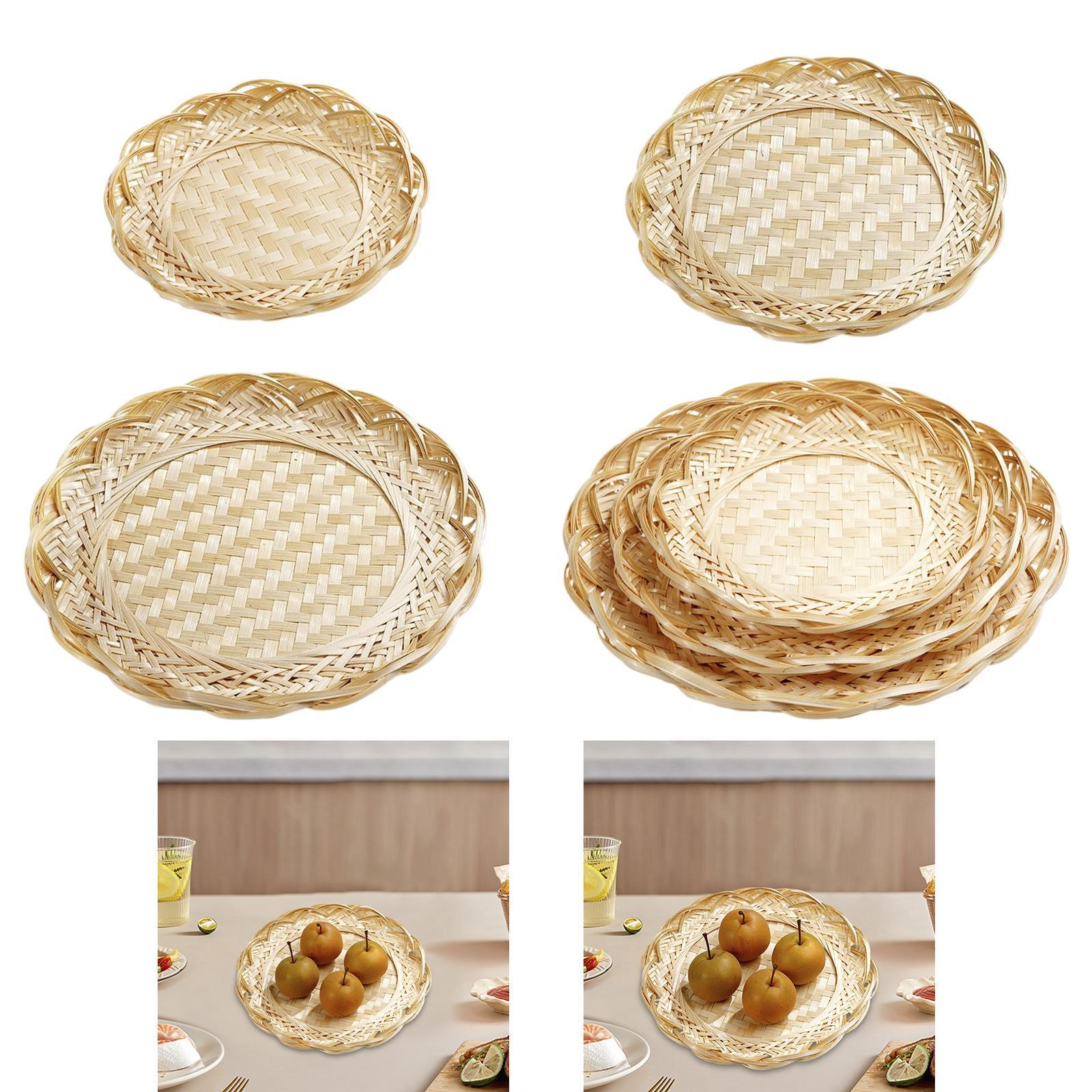 Cesta de Bambú, Bandeja para A - Food Snacks Basket reseña y precio