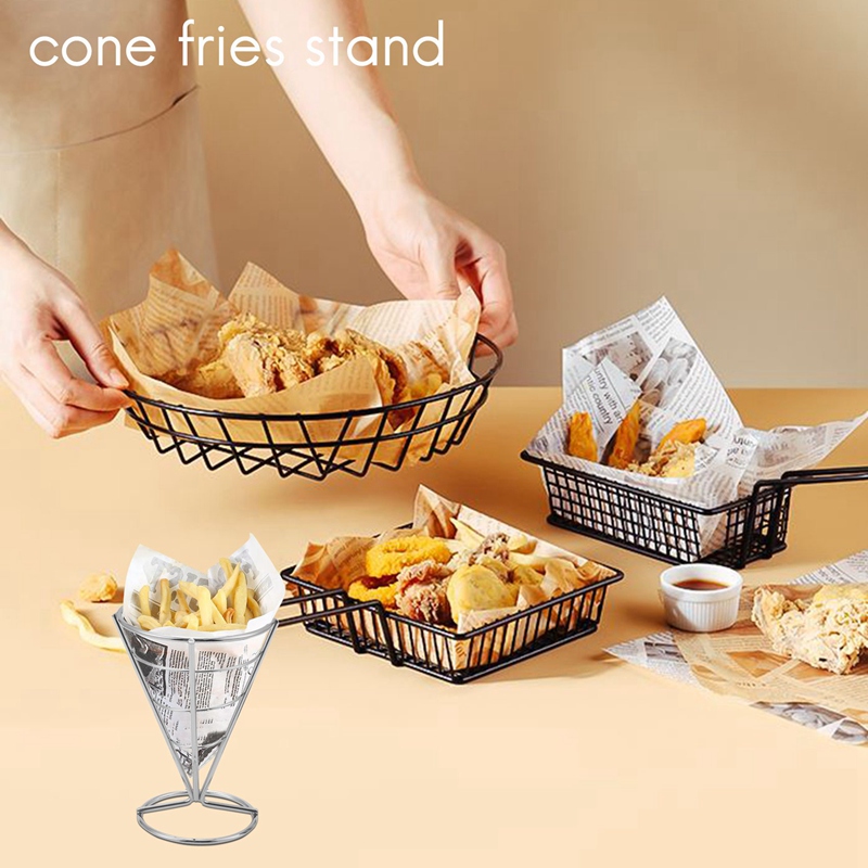 4 Piezas Soporte para Papas Fr - Food Snacks Basket reseña y precio