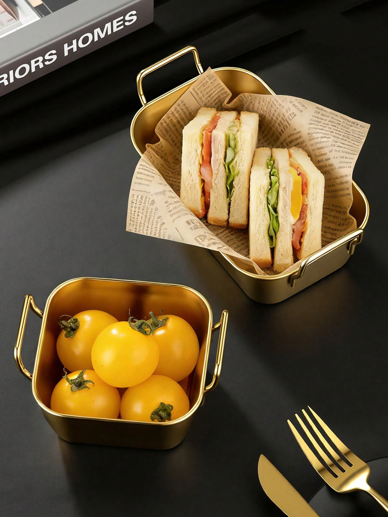 1 pieza de cesta de acero inox - Food Snacks Basket reseña y precio