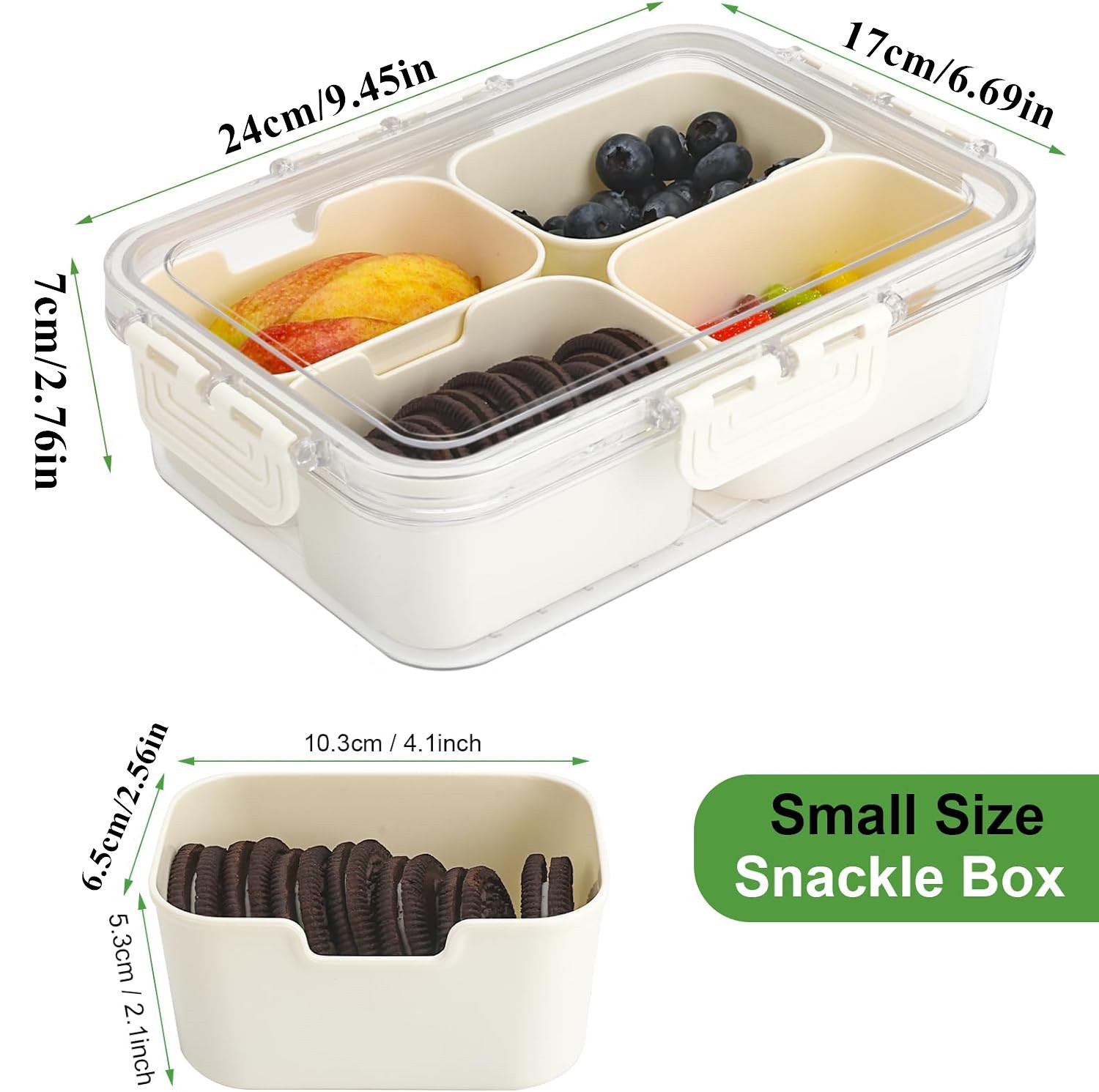 Caja Portátil para Almacenamie - Food Snacks Packaging reseña y precio