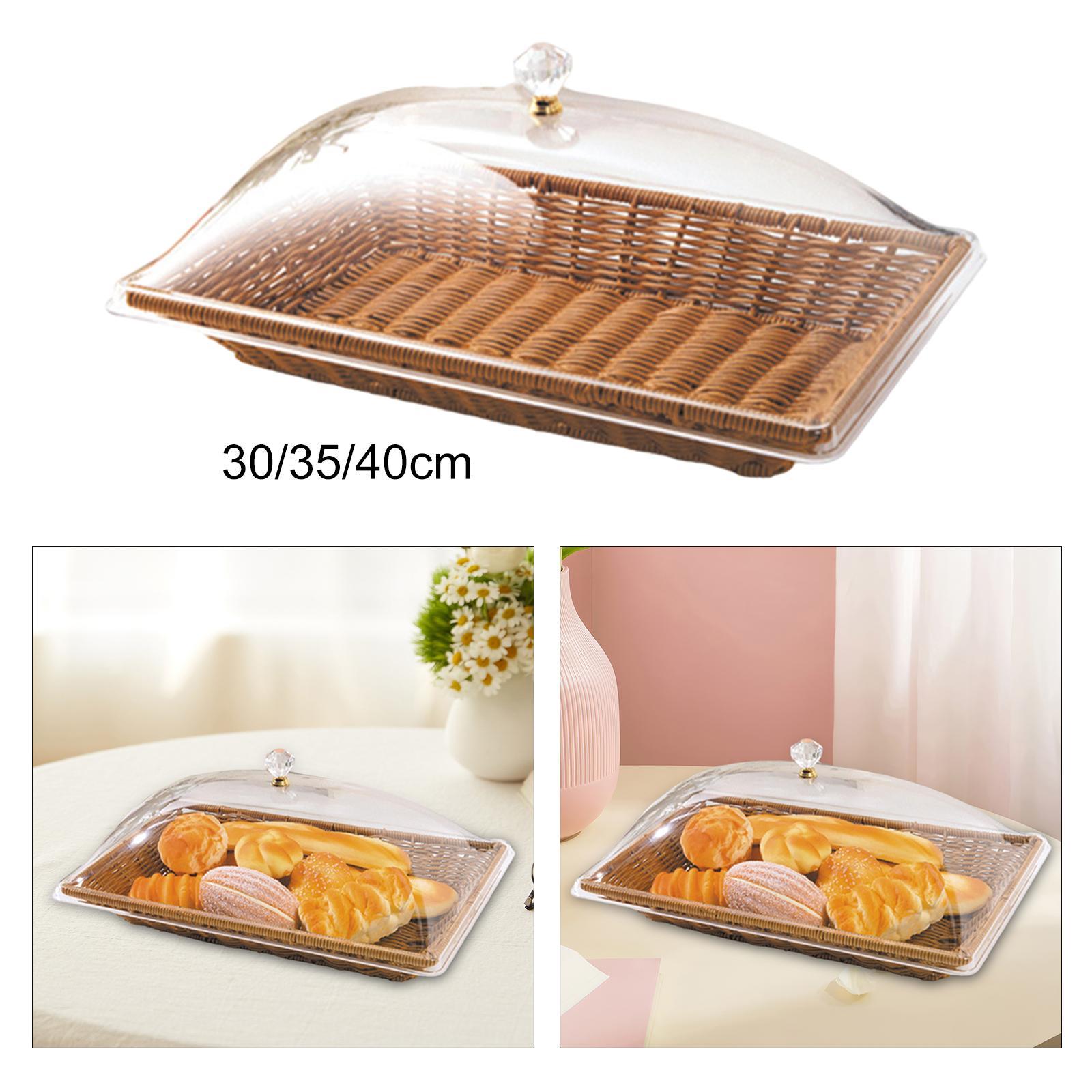 Cesta de Pan Tejida de Imitaci - Food Snacks Basket reseña y precio
