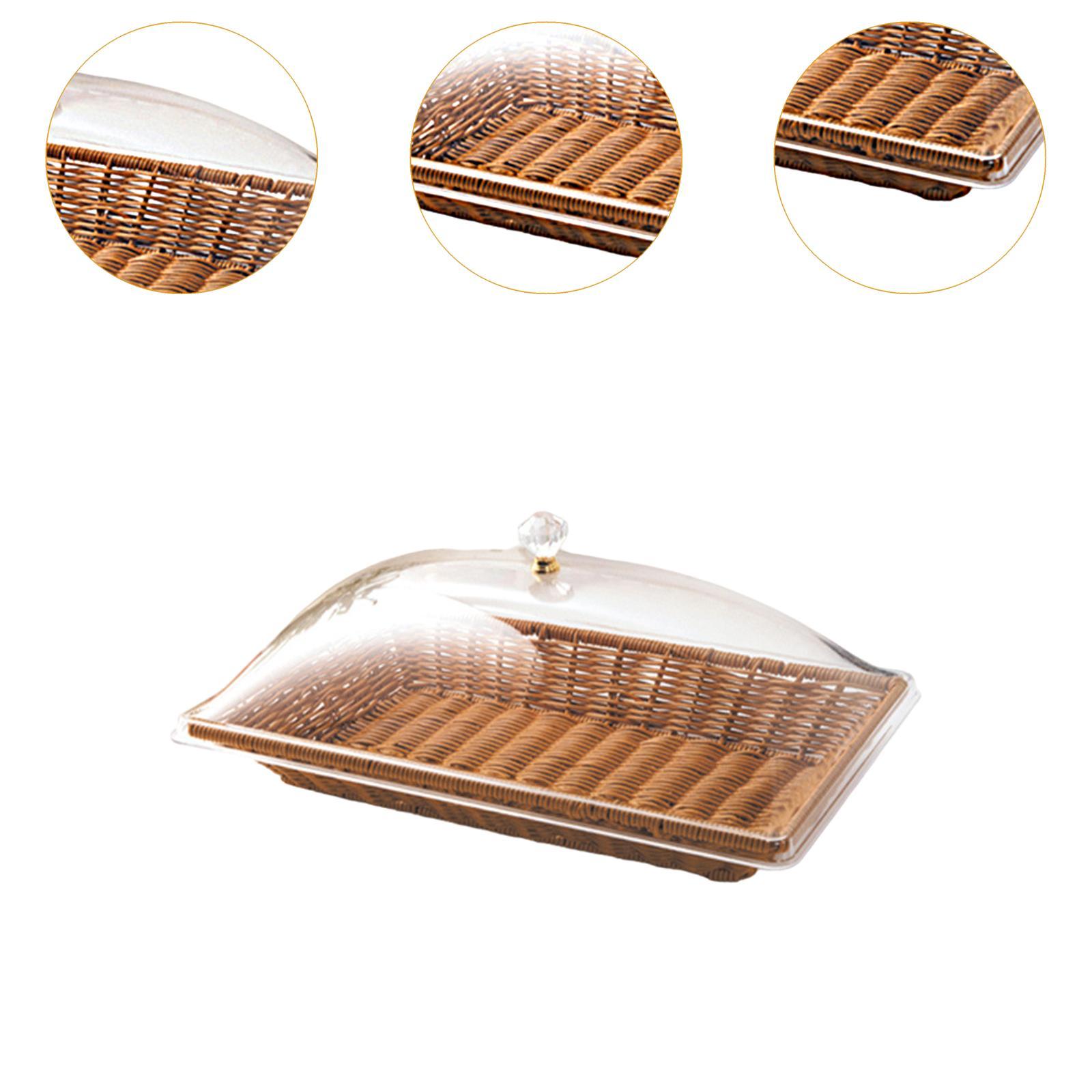 Cesta de Pan Tejida de Imitaci - Food Snacks Basket reseña y precio
