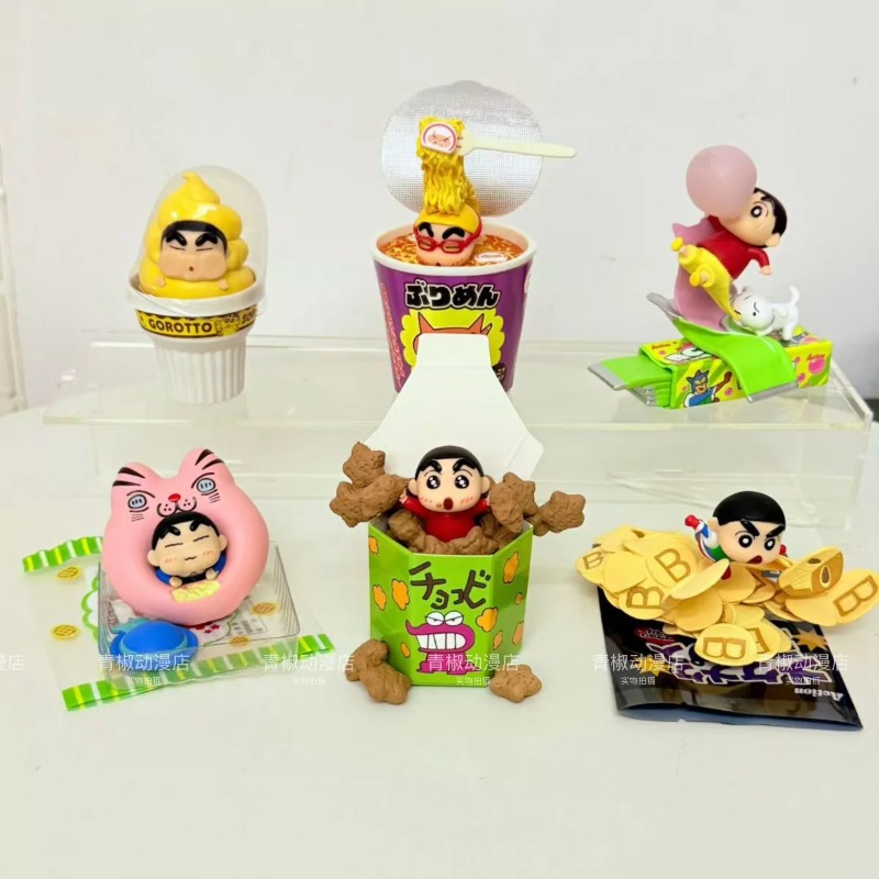 RE-MENT Crayon Shin-chan Gorot - Food Snacks Packaging reseña y precio