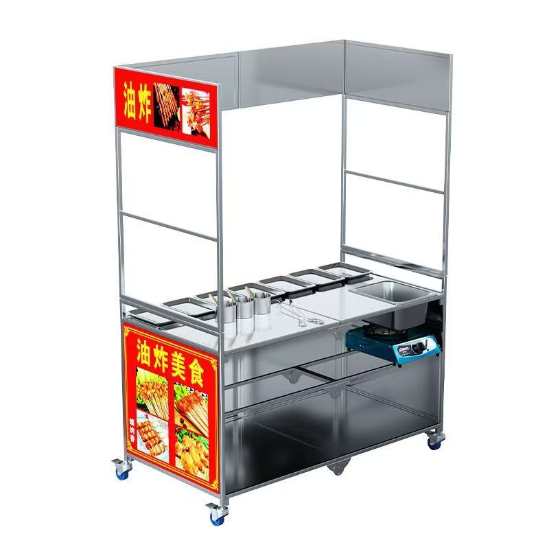 Carrito Plegable de Acero Inox - Quick Food Snacks reseña y precio