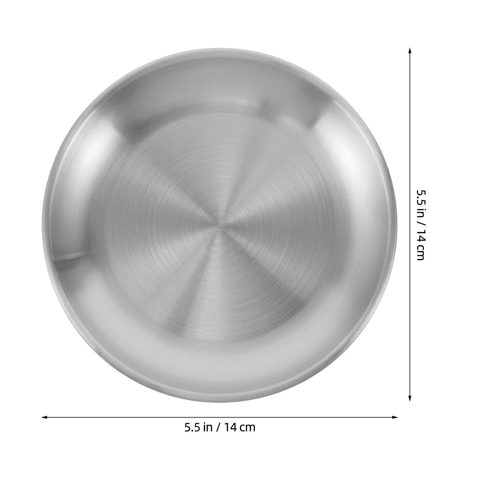 Plato Redondo de Acero Inoxida - Food Evening Snacks reseña y precio