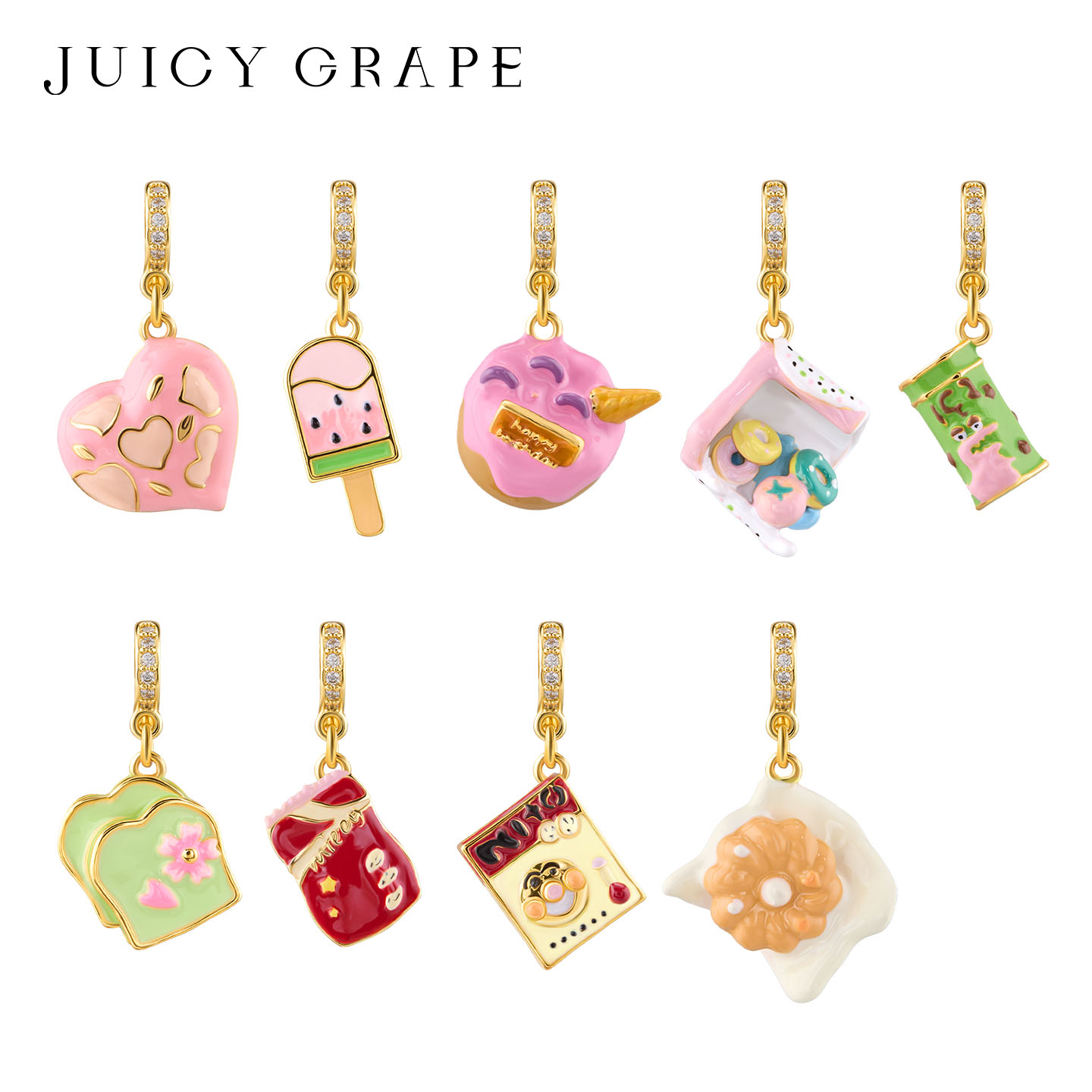 Colgantes de esmalte 3D con di - Food Snacks For Party reseña y precio