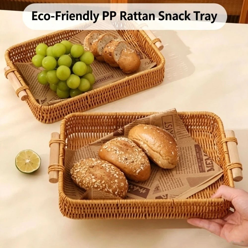 Plato para aperitivos con asa, - Food Snacks Basket reseña y precio