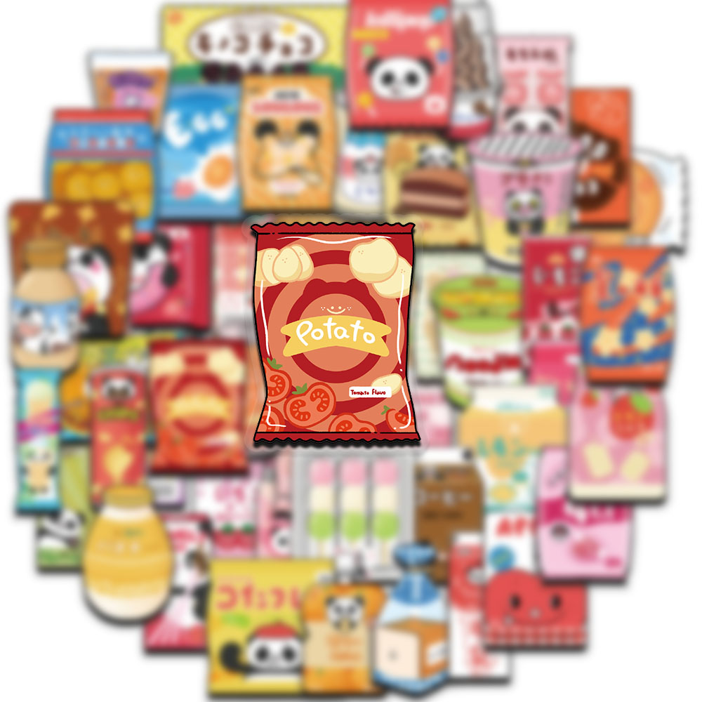 50 pegatinas de alimentos para - Food Snacks For Party reseña y precio