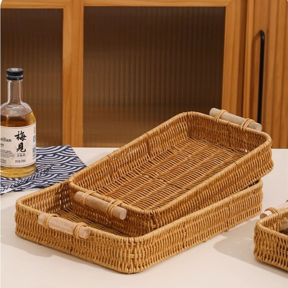 Plato para aperitivos con asa, - Food Snacks Basket reseña y precio